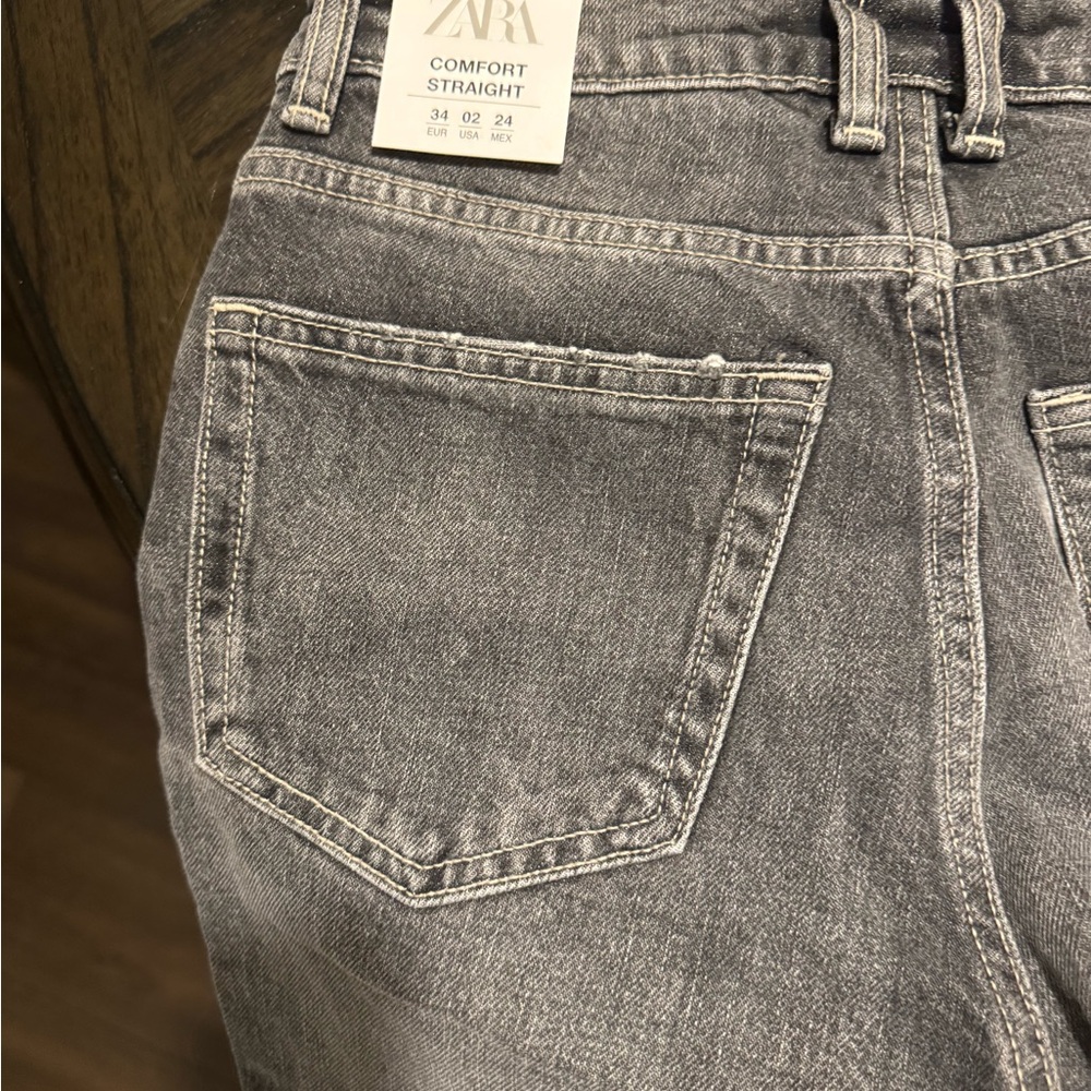 Zara Gray Women Jeans - Picture 2 of 3